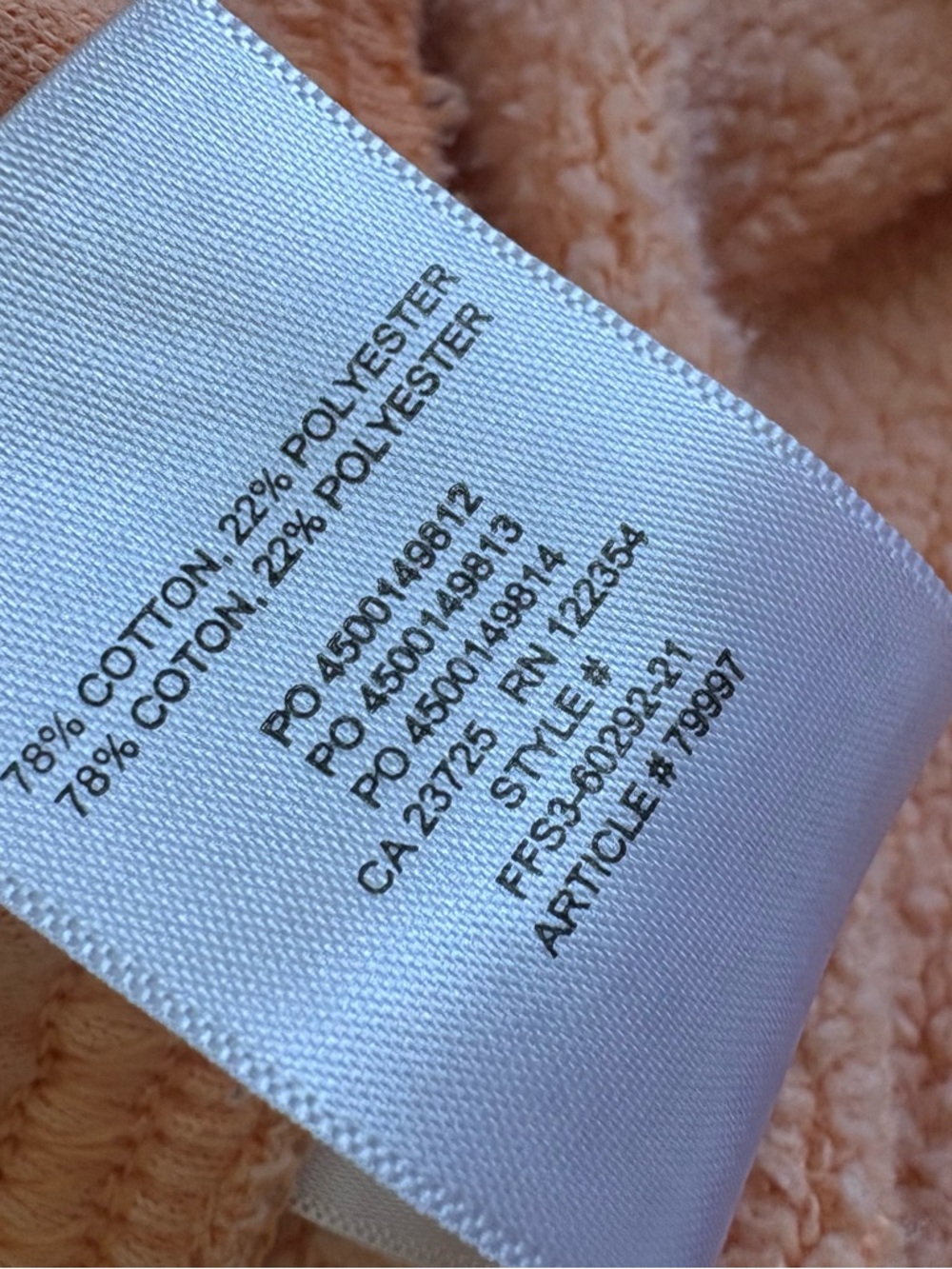 Aritzia | TNA Cozy Fleece Perfect Hi-Rise Sweatshort Apricot - Picture 7 of 7